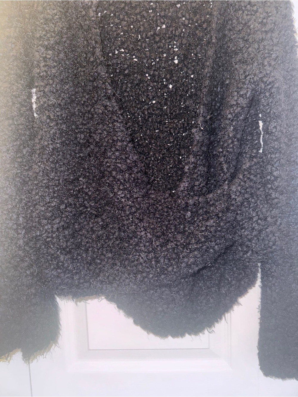 Free People Black Bouclé Sweater